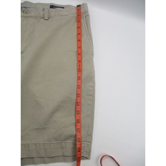 Vintage Polo Ralph Lauren Shorts Mens 40 Beige‎ Khaki Chino Pockets Preppy - Picture 9 of 9